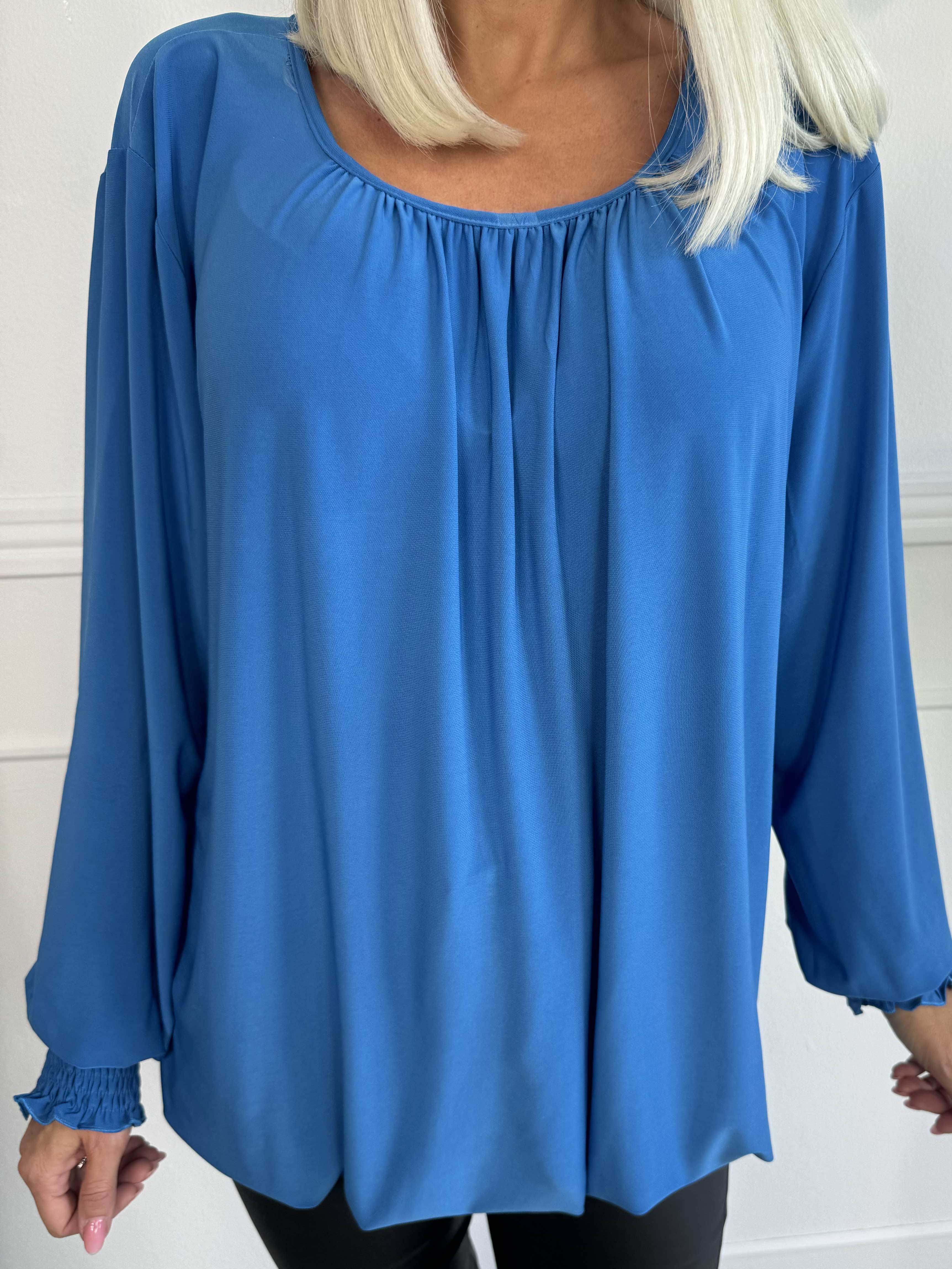 Miracle Plain Shirt L/S - Blus med resår och långa ärmar